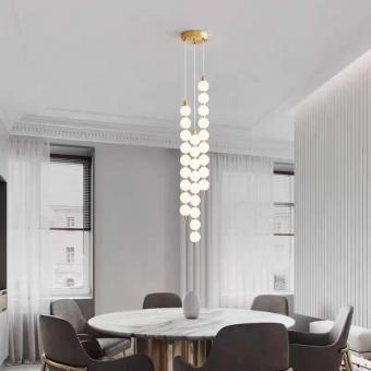 Lustra LED cu telecomanda Infinity Drops 84W