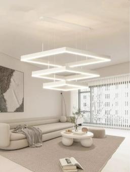 Lustra LED cu telecomanda Sky Square 96W