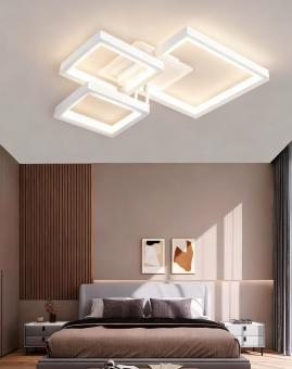 Lustra LED cu telecomanda Square Fusion white 122W