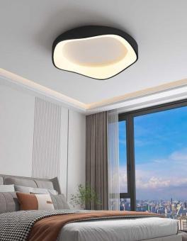 Lustra LED cu telecomanda Wave Light Black 46W 