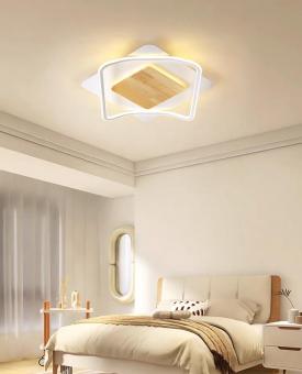 Lustra LED cu telecomanda Wood Glow 132W