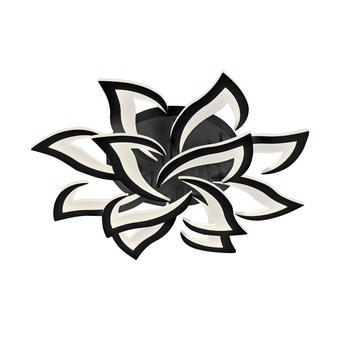 Lustra LED florala neagra 168W cu telecomanda 75cm 