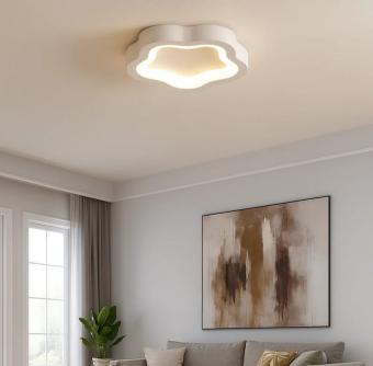 Lustra LED moderna Flow alba 24W