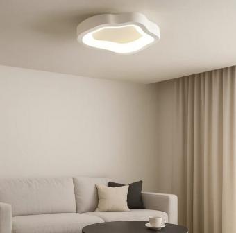 Lustra LED moderna Wave alba 24W
