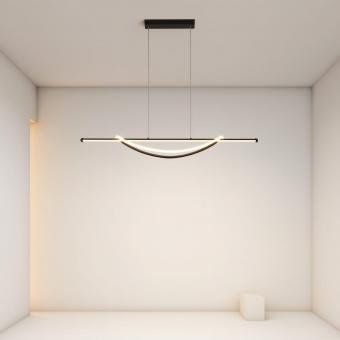 Lustra LED suspendata Auralis cu telecomanda dimabila 3 functii 92W