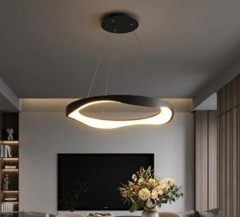 Lustra LED suspendata Wave Light Black 50W