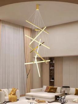 Lustra LED suspendata cu telecomanda Golden Lines 216W