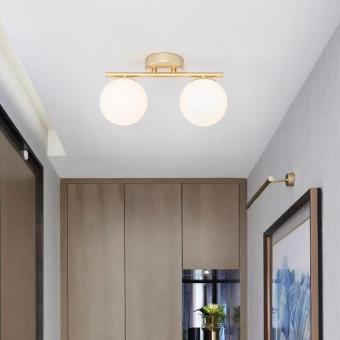 Lustra moderna 2 globuri gold 2xE27 