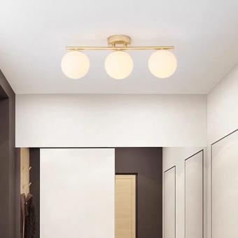 Lustra moderna 3 globuri gold 3xE27 