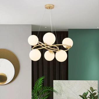 Lustra moderna Elyra 6xE27 gold 