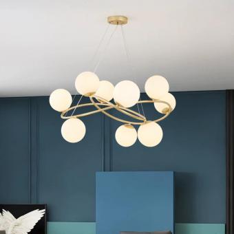 Lustra moderna Elyra 8xE27 gold 