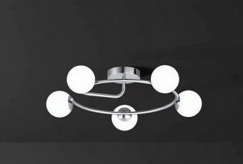 Lustra moderna Nordic silver 5xE27 globuri 