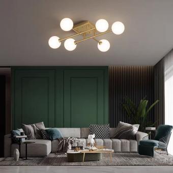Lustra moderna Novix 6xE27 gold 