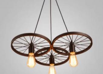 Lustra suspendata vintage 3socluri 
