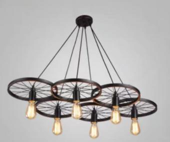 Lustra suspendata vintage 6 socluri 