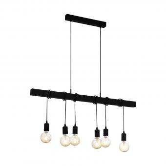 Pendul Negru 6 socluri E27 EGLO TOWNSHEND 49859 