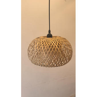 Pendul din bambus Natura Nido E27 30x40cm 