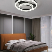 Lustra LED cu telecomanda Crystal Circle 70W