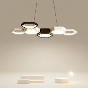 Lustra LED cu telecomanda Hexa Glow 144W