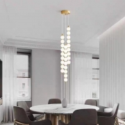 Lustra LED cu telecomanda Infinity Drops 84W