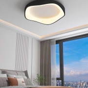 Lustra LED cu telecomanda Wave Light Black 46W