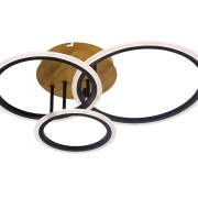 Lustra LED dimabila cu telecomanda 3 functii Wood Frame Trio C