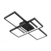 Lustra LED dimabila cu telecomanda 3 patrate 72W