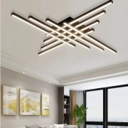 Lustra LED dimabila cu telecomanda Mikado negru 128W
