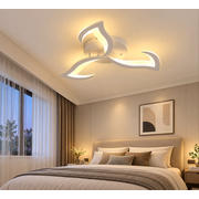 Lustra LED florala alba 54W cu telecomanda 58cm
