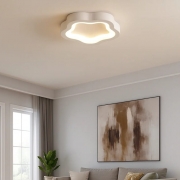 Lustra LED moderna Flow alba 24W