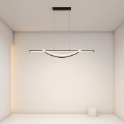Lustra LED suspendata Auralis cu telecomanda dimabila 3 functii 92W