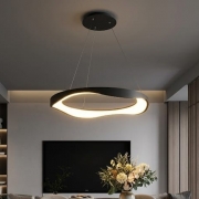 Lustra LED suspendata Wave Light Black 50W