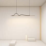 Lustra LED suspendata moderna dimabila cu telecomanda 3 functii 78W