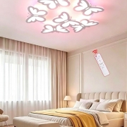 Lustra led cu telecomanda Butterfly Dream 156W