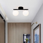 Lustra moderna 2 globuri black 2xE27