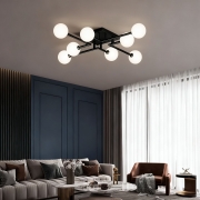 Lustra moderna Novix 8xE27 black