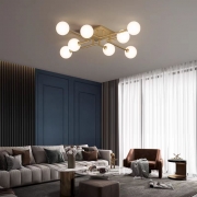 Lustra moderna Novix 8xE27 gold