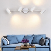 Lustra moderna liniara 4xGU10 alba