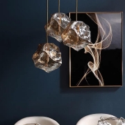 Lustra suspendata Amber Glow