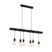 Pendul Negru 6 socluri E27 EGLO TOWNSHEND 49859