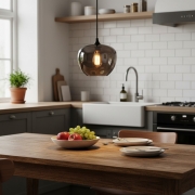 Pendul Smoke Glass Sphere