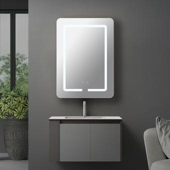 Dulap de baie cu oglinda led 50x70cm intrerupator touch si dezaburire DYG4410 