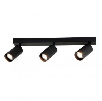 Spot LED 3 x Gu10 Negru Aplicat 