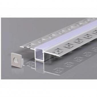Profil LED 2m incastrat sub tencuiala pentru benzi led 8mm 