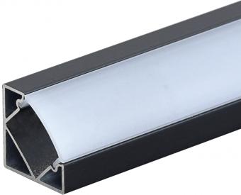 Profil aluminiu banda LED corp negru 