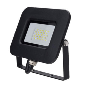 Proiector LED 20W negru Epistar IP65 6000K 70cm cablu 