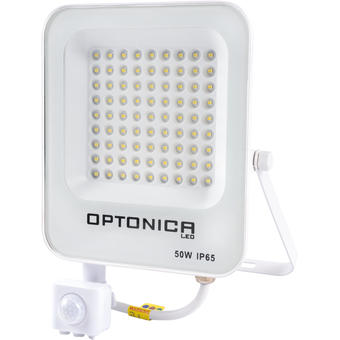 Proiector LED 50W cu senzor alb SMD 4500Lm IP65 4500K 