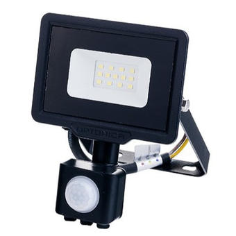 Proiector LED SMD 10W cu senzor negru IP65 2700K 800Lm 