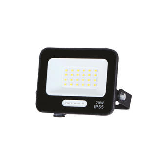 Proiector LED SMD 20W negru 1800Lm IP65 6000K cablu 15cm 