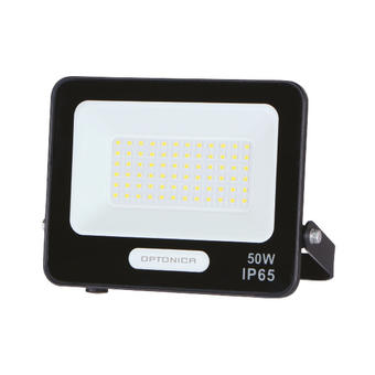 Proiector LED SMD 50W negru 4500Lm IP65 6000K cablu 15cm 